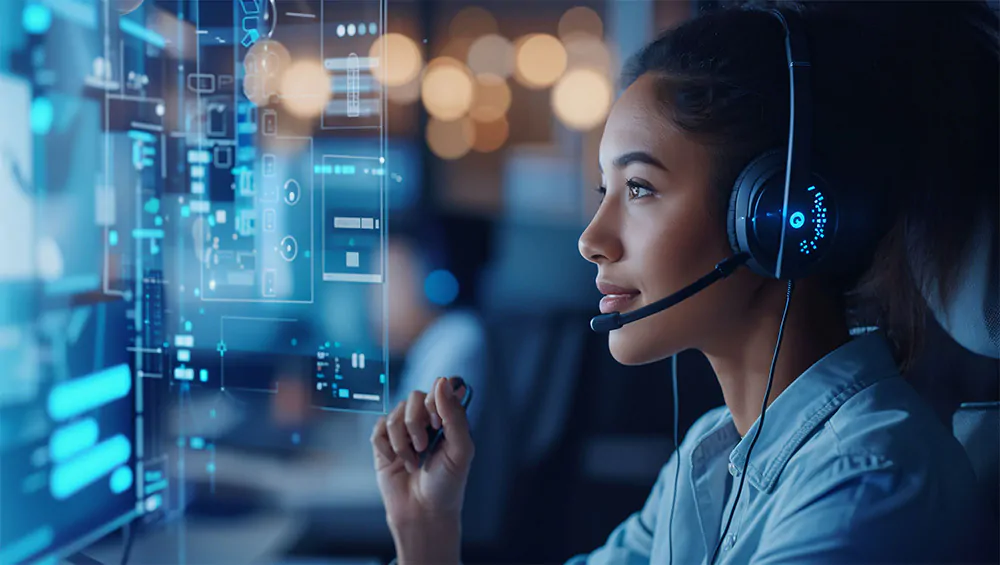 contact centre girl